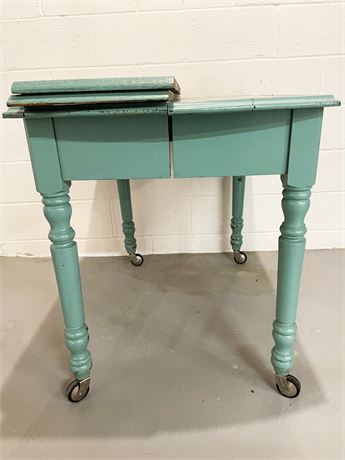 Antique Table on Casters