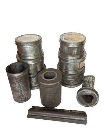 Antique Metal Ice Cream Molds
