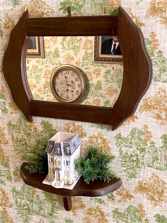 Decorative Wall Mirror and Shelf