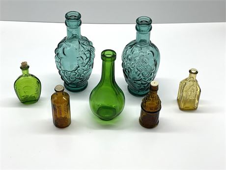 Seven (7) Decorative Bottles