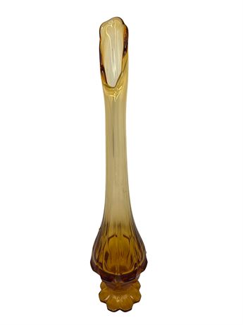 Fenton Valencia Amber Swung Vase