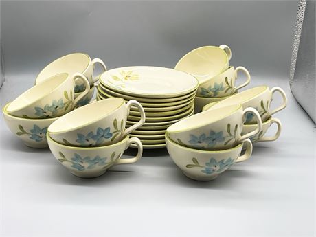 Franciscan Daisy Cups and Saucers