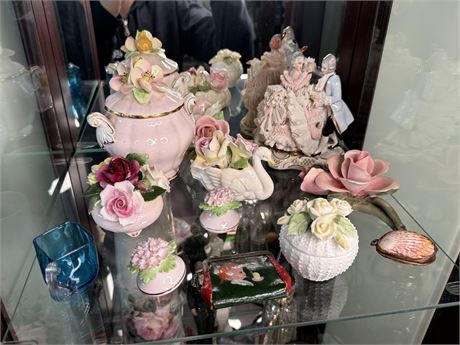 Capodimonte Style Porcelain Lot