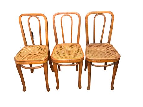 Antique Thonet Style Bentwood Bistro Chairs