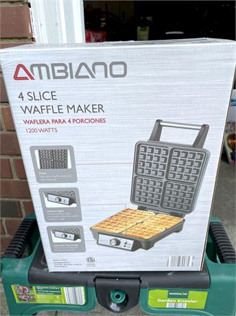 Ambiano 4 Slice Waffle Maker