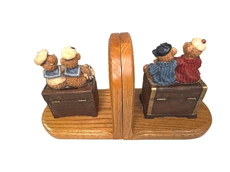 Bear Wooden Bookends