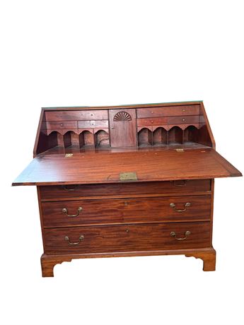 Antique Mahogany Slant Front Desk