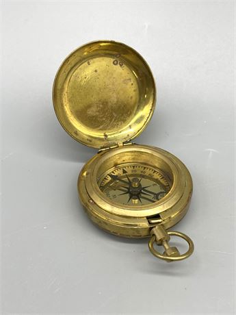 Vintage  Nautical Brass Compass