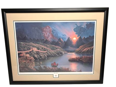 Jesseee Barnes Limited Edition Olympics "Beyond the Wall" Lithograph