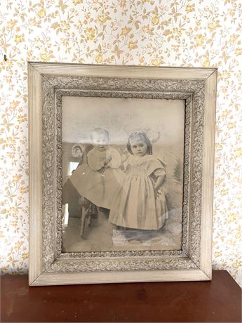 Antique Image with Ornate Frame
