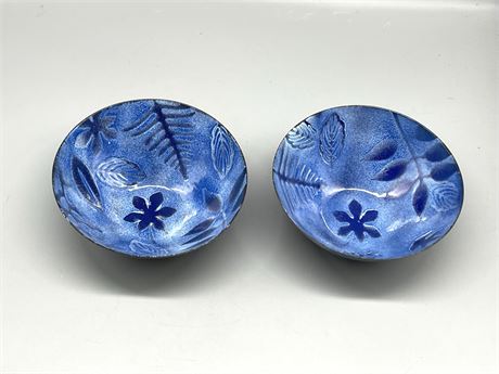 Mackintosh Enamel Bowls - Blue
