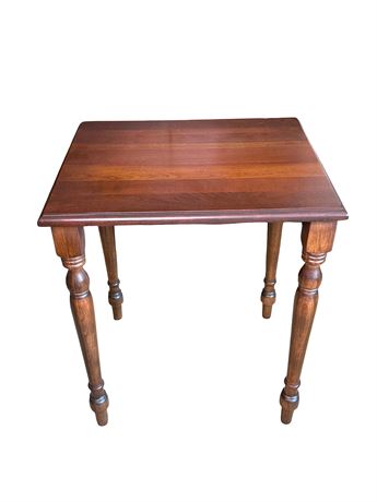 Vintage Cherry Wood Side Table