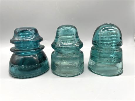 Blue Glass Insulators