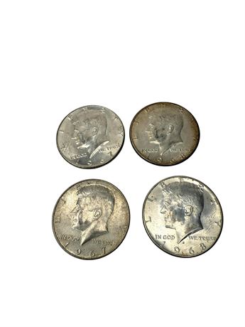 1967-68 John F. Kennedy Half Dollars