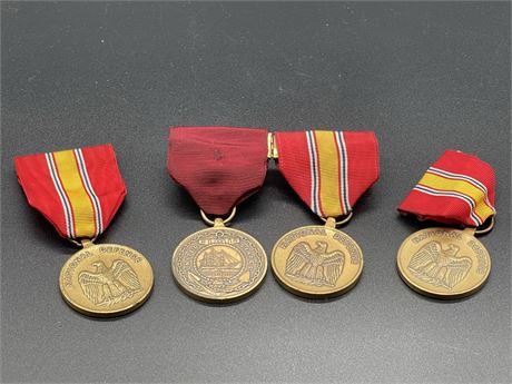 Four (4) Military Medals - Lot 1