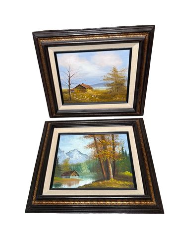 Two (2) Original Landscape Paintings on Canvas
