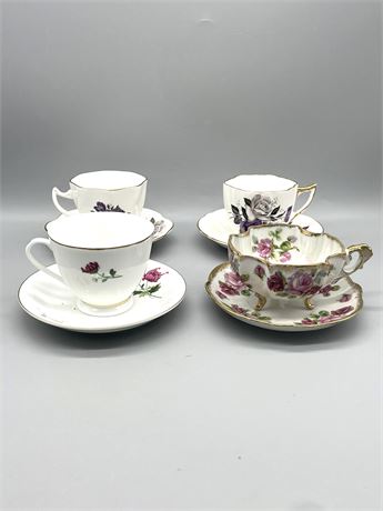 Porcelain Teacups Lot 6