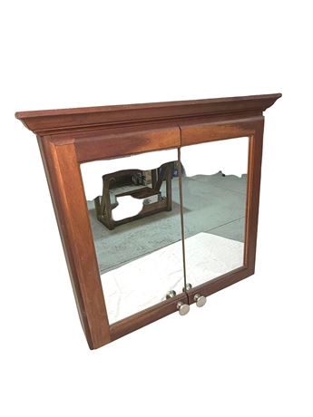 Cherry 24" Wood Wall Medicine Cabinet