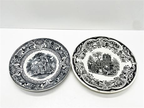 Black and White Plates