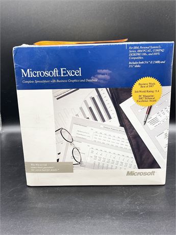 RARE SEALED 1988 Microsoft Excel