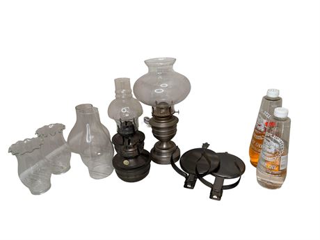 Oil Lamp Lot