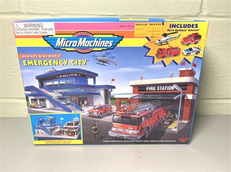 NIB Vintage Micro Machines Emergency City