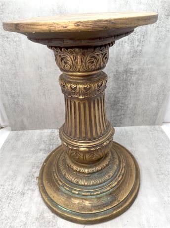 Painted Roman Style Pedestal Plant Stand