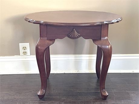 Cherry Finish End Table