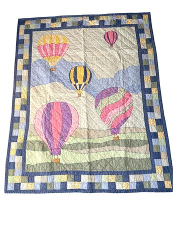 60" x 48" Hot Air Balloon Quilt