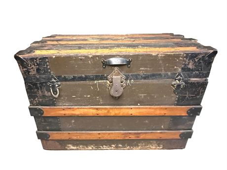 Wood Steamer Trunk
