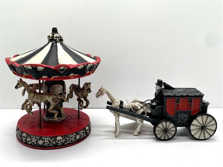 Halloween Carousel and Carriage