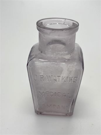 Dr. Watkins Antique Amethyst Medicine Bottle