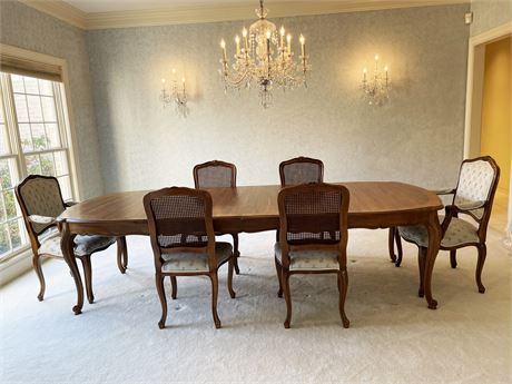 John Widdicomb Dining Table & Chairs