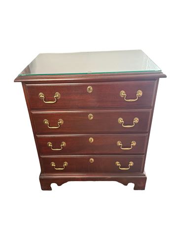 White Furniture Queen Anne Mahogany Four-Drawer Night Stand