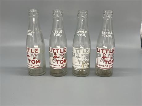 Four (4) Little Tom Bottles