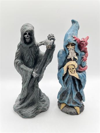 Wizard and Black Robe Death Cast Figurines