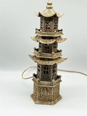 Cast Iron Pagoda Lantern / Lamp