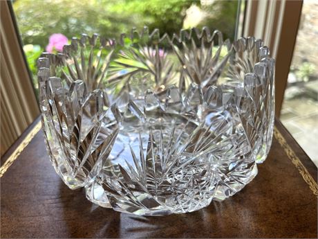 Crystal Cut Glass Bowl