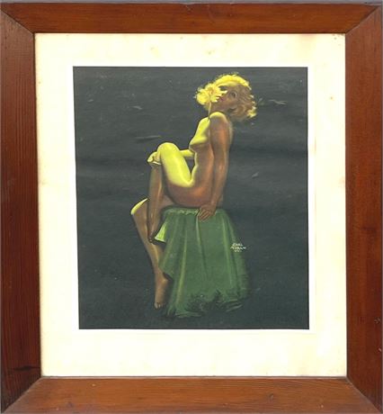 Earl Moran Marilyn Monroe Pin-up Lithograph