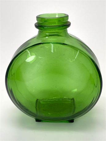 1942 Green Glass Sunsweet Prune Juice Water Bottle