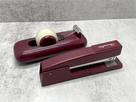 Vintage Swingline Stapler and Tape Dispenser