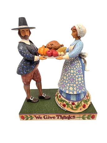Heartwood Creek Jim Shore "We Give Thanks" Thanksgiving Scene