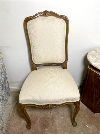 Chateau D'AX Carved Wood Upholstered Chair