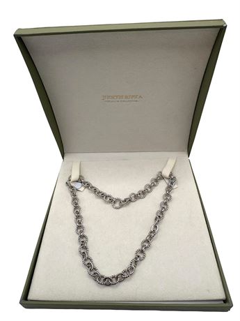 Judith Ripka Sterling Silver Chain Necklace