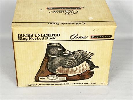 Jim Beam Ducks Unlimited Ring Necked Duck Decanter