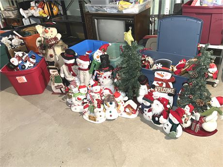 Huge Christmas Decorative Lot