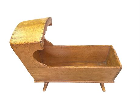Antique Large Hickory Baby Crib - Very nice patina