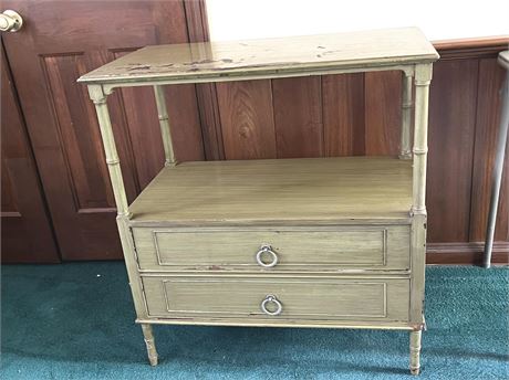 Vintage Wood End Table