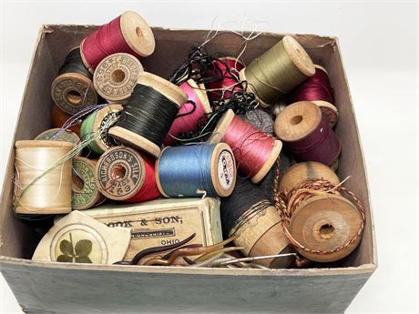 Box of Sewing Items