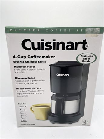 NEW Cuisinart  4-Cup Coffeemaker